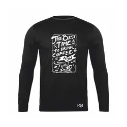 انواع تیشرت با طرح Best Time To Drink Coffee | فروشگاه رانژ