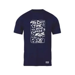 انواع تیشرت با طرح Best Time To Drink Coffee | فروشگاه رانژ
