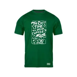 انواع تیشرت با طرح Best Time To Drink Coffee | فروشگاه رانژ