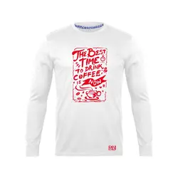 انواع تیشرت با طرح Best Time To Drink Coffee | فروشگاه رانژ