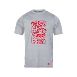 انواع تیشرت با طرح Best Time To Drink Coffee | فروشگاه رانژ