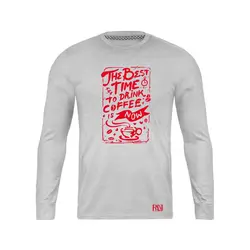 انواع تیشرت با طرح Best Time To Drink Coffee | فروشگاه رانژ