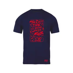 انواع تیشرت با طرح Best Time To Drink Coffee | فروشگاه رانژ