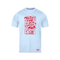 انواع تیشرت با طرح Best Time To Drink Coffee | فروشگاه رانژ