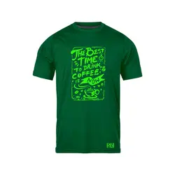 انواع تیشرت با طرح Best Time To Drink Coffee | فروشگاه رانژ