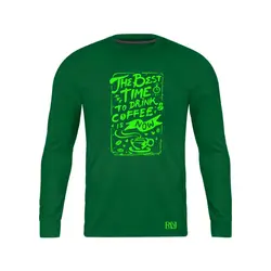 انواع تیشرت با طرح Best Time To Drink Coffee | فروشگاه رانژ