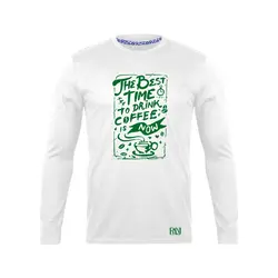 انواع تیشرت با طرح Best Time To Drink Coffee | فروشگاه رانژ