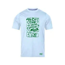 انواع تیشرت با طرح Best Time To Drink Coffee | فروشگاه رانژ