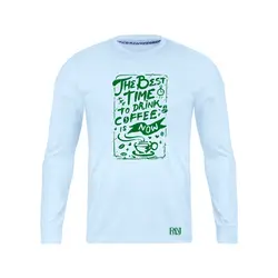 انواع تیشرت با طرح Best Time To Drink Coffee | فروشگاه رانژ