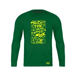 انواع تیشرت با طرح Best Time To Drink Coffee | فروشگاه رانژ