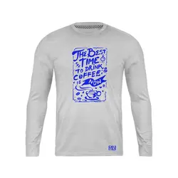 انواع تیشرت با طرح Best Time To Drink Coffee | فروشگاه رانژ