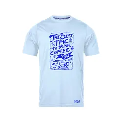 انواع تیشرت با طرح Best Time To Drink Coffee | فروشگاه رانژ