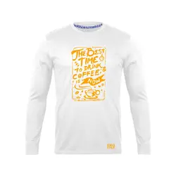 انواع تیشرت با طرح Best Time To Drink Coffee | فروشگاه رانژ