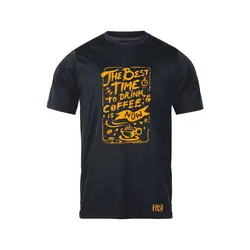 انواع تیشرت با طرح Best Time To Drink Coffee | فروشگاه رانژ