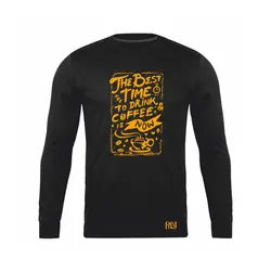 انواع تیشرت با طرح Best Time To Drink Coffee | فروشگاه رانژ