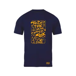 انواع تیشرت با طرح Best Time To Drink Coffee | فروشگاه رانژ