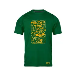 انواع تیشرت با طرح Best Time To Drink Coffee | فروشگاه رانژ