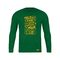 انواع تیشرت با طرح Best Time To Drink Coffee | فروشگاه رانژ