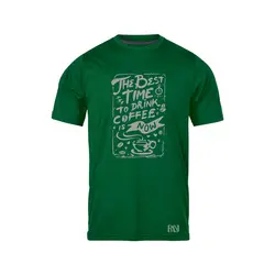 انواع تیشرت با طرح Best Time To Drink Coffee | فروشگاه رانژ