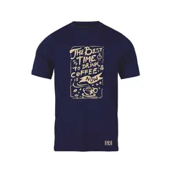 انواع تیشرت با طرح Best Time To Drink Coffee | فروشگاه رانژ