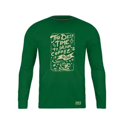 انواع تیشرت با طرح Best Time To Drink Coffee | فروشگاه رانژ