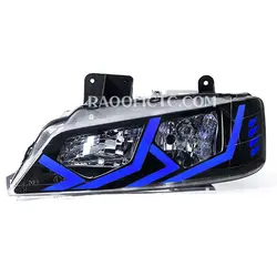 چراغ جلو پژو پارس طرح لامبورگینی آبی