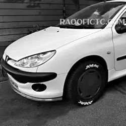 استیکر لاستیک 206 RC