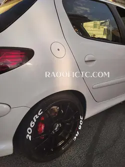 استیکر لاستیک 206 RC