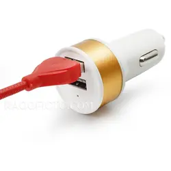 شارژر فندکی با کابل سه سر hoco