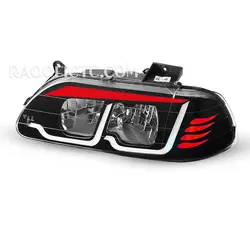 چراغ جلو پراید 131 طرح i8 قرمز
