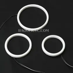 حلقه نئون چراغ جلو سفید