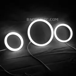 حلقه نئون چراغ جلو سفید