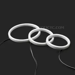 حلقه نئون چراغ جلو سفید