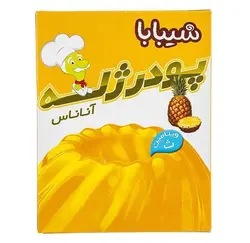 پودر ژله آناناس شیبابا مقدار 100 گرم