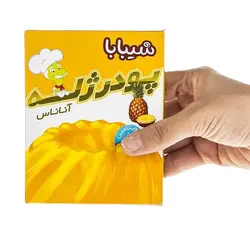 پودر ژله آناناس شیبابا مقدار 100 گرم