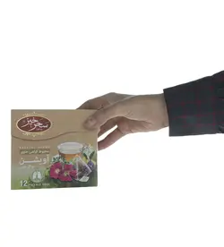 دمنوش مخلوط گیاهی آویشن و گل ختمی سحر خیز – بسته 12 عددی