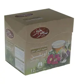دمنوش مخلوط گیاهی آویشن و گل ختمی سحر خیز – بسته 12 عددی