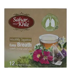 دمنوش مخلوط گیاهی آویشن و گل ختمی سحر خیز – بسته 12 عددی