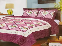 روتختی پنبه دوزی شده مدل gh289 طرح چهل تیکه دو نفره 3 تکه