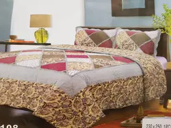 روتختی پنبه دوزی شده مدل gh289 طرح چهل تیکه دو نفره 3 تکه