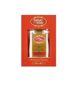 زعفران نگین سحرخیز طرح آذین مقدار 4 گرم