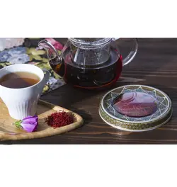 زعفران نگین سحرخیز طرح ثمین مقدار 6 گرم