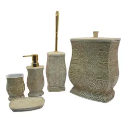 ست سرویس بهداشتی 5 پارچه رزین کوراجیو مدل 8014