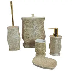 ست سرویس بهداشتی 5 پارچه رزین کوراجیو مدل 8014