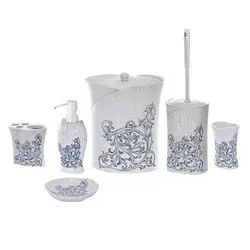 ست سرویس بهداشتی 6 پارچه کنتراست مدل 7137