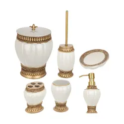 ست سرویس بهداشتی 6 پارچه نگین مدل shell کد 9639