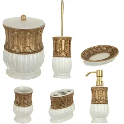 ست سرویس بهداشتی 6 پارچه نگین مدل Palmina کد 9624