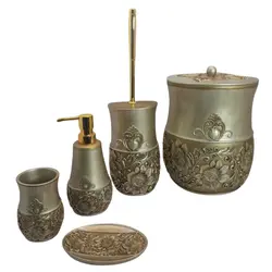 ست سرویس بهداشتی 5 پارچه رزین کوراجیو مدل 8016