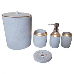 ست سرویس بهداشتی 5 تکه مدل ایلا شنی کد 100