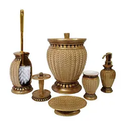 ست سرویس بهداشتی 6 پارچه طرح حصیری